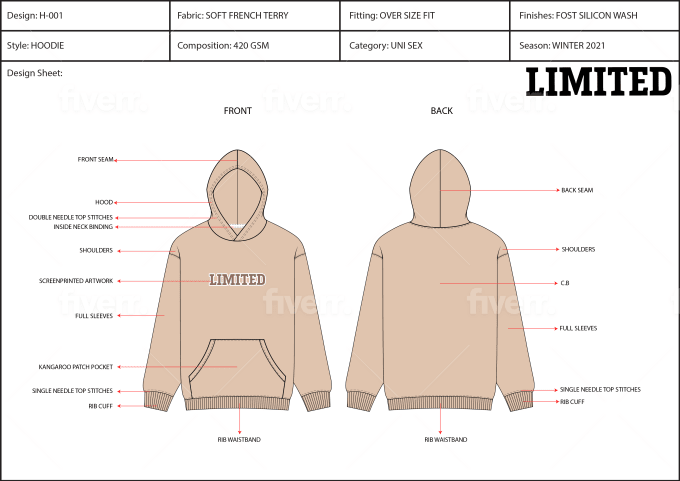 Hoodie tech pack 2025